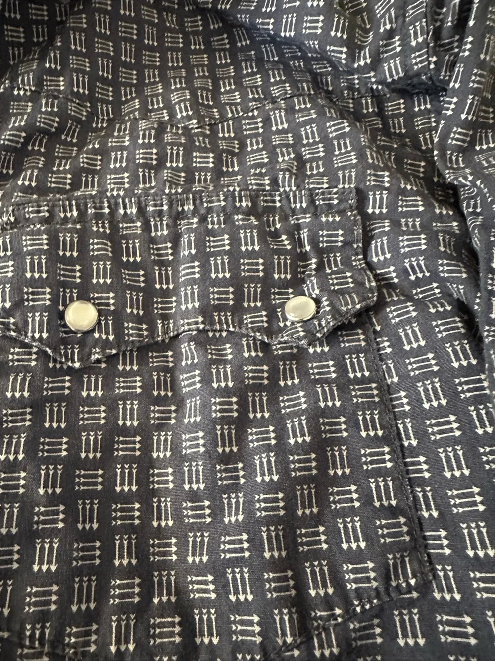 Roper Arrow Patterned Kids Button-Down Shirt